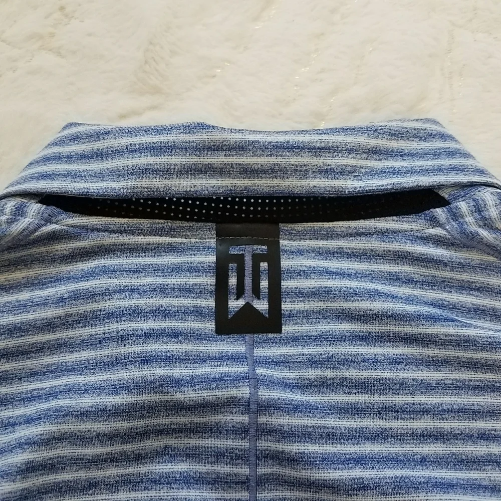 Nike TW Tiger Woods Vapor Dry Stripe Polo